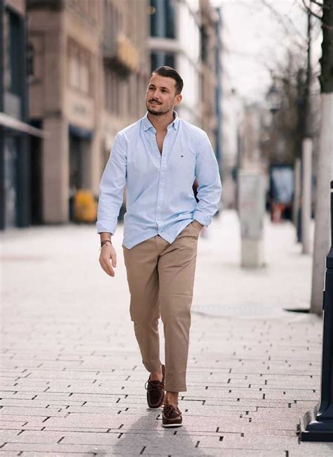 boots with khaki chinos.